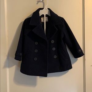 Janie and Jack navy pea coat